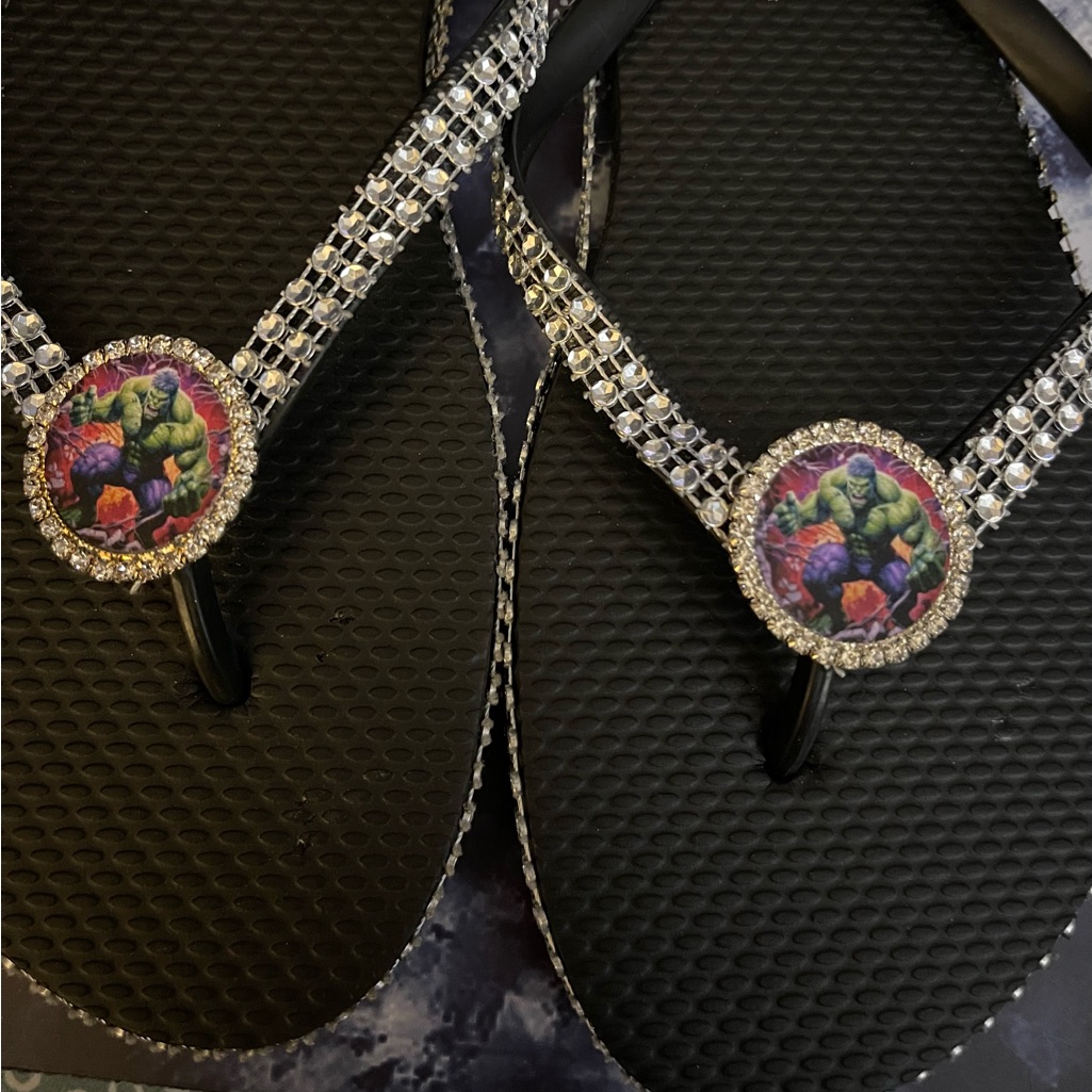 Incredible Hulk Flip Flops